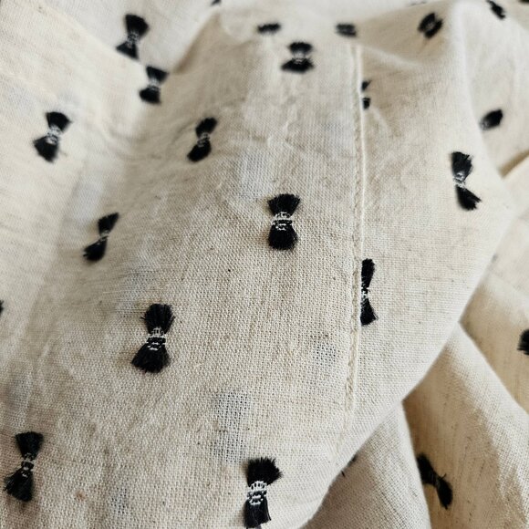 Sim & Sam Women's Cream Linen Blend Crop Top Size S - Picture 9 of 9